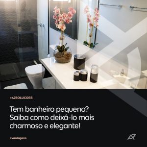 Leia mais sobre o artigo Tem banheiro pequeno? Saiba como deixá-lo mais charmoso e elegante!⠀